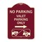 Signmission No Parking Valet Parking Only Heavy-Gauge Aluminum Architectural Sign, 24" x 18", BU-1824-23644 A-DES-BU-1824-23644 - alternate 1